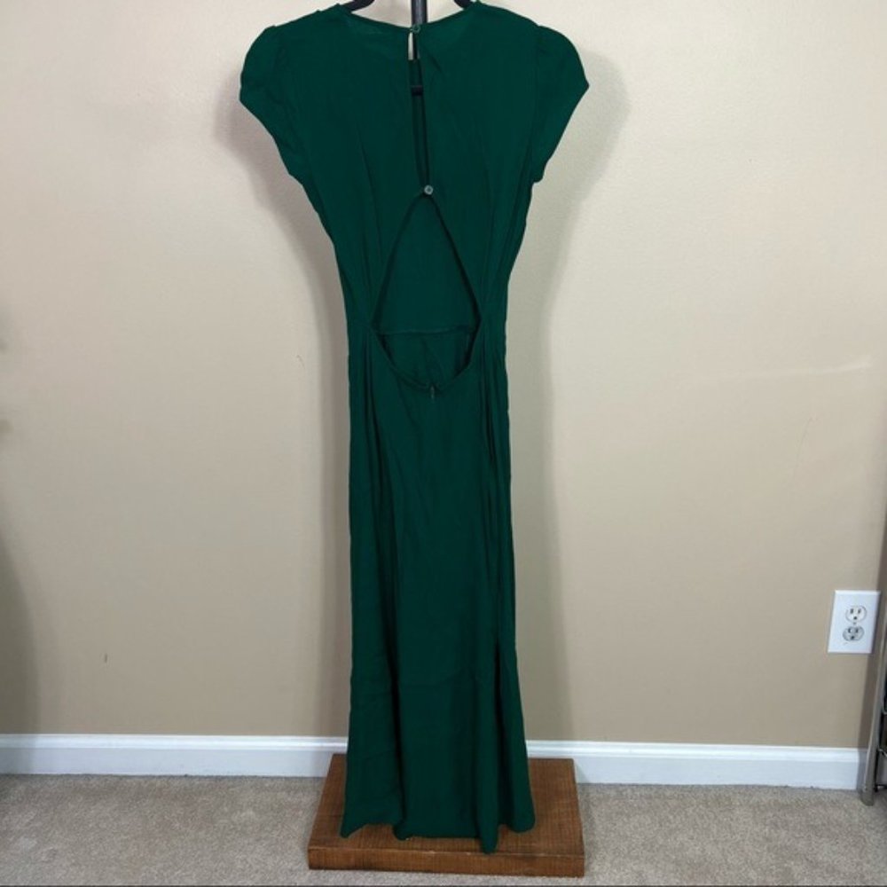 Reformation Gavin Dress in Emerald - Picture 6 of 11